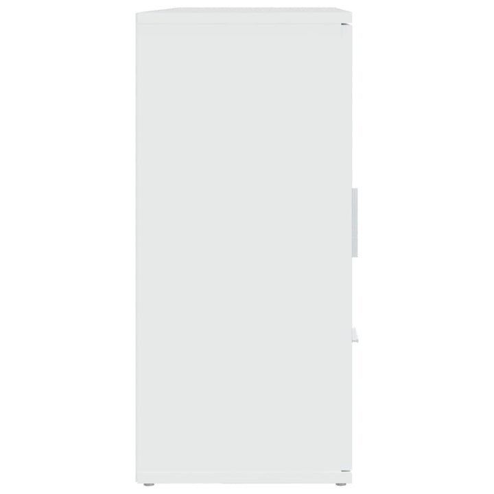 skænk 91x29,5x65 cm konstrueret træ hvid