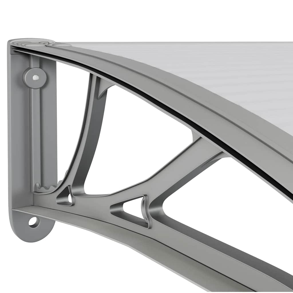 dørbaldakin 300x100 cm polycarbonat grå