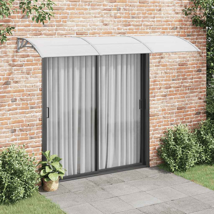 dørbaldakin 300x100 cm polycarbonat grå