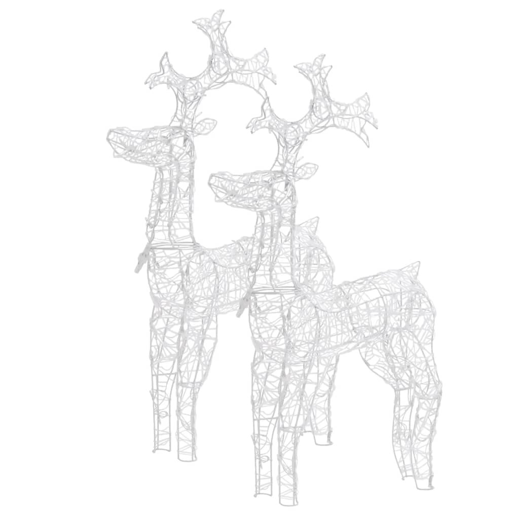 julerensdyr 2 stk. 60x16x100 cm akryl