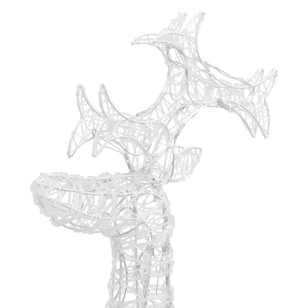 julerensdyr 2 stk. 60x16x100 cm akryl