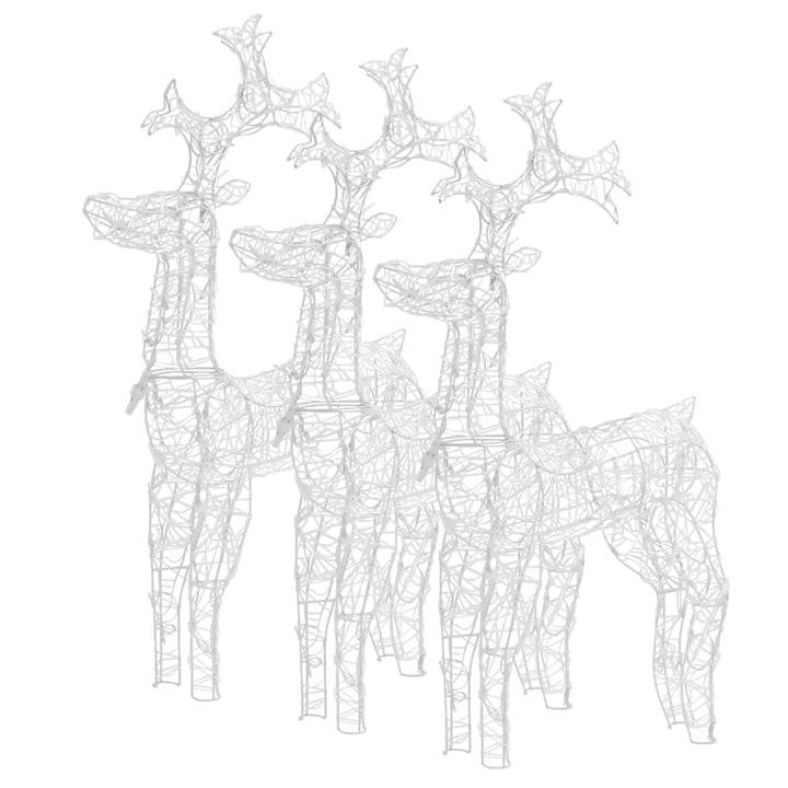julerensdyr 3 stk. 60x16x100 cm akryl
