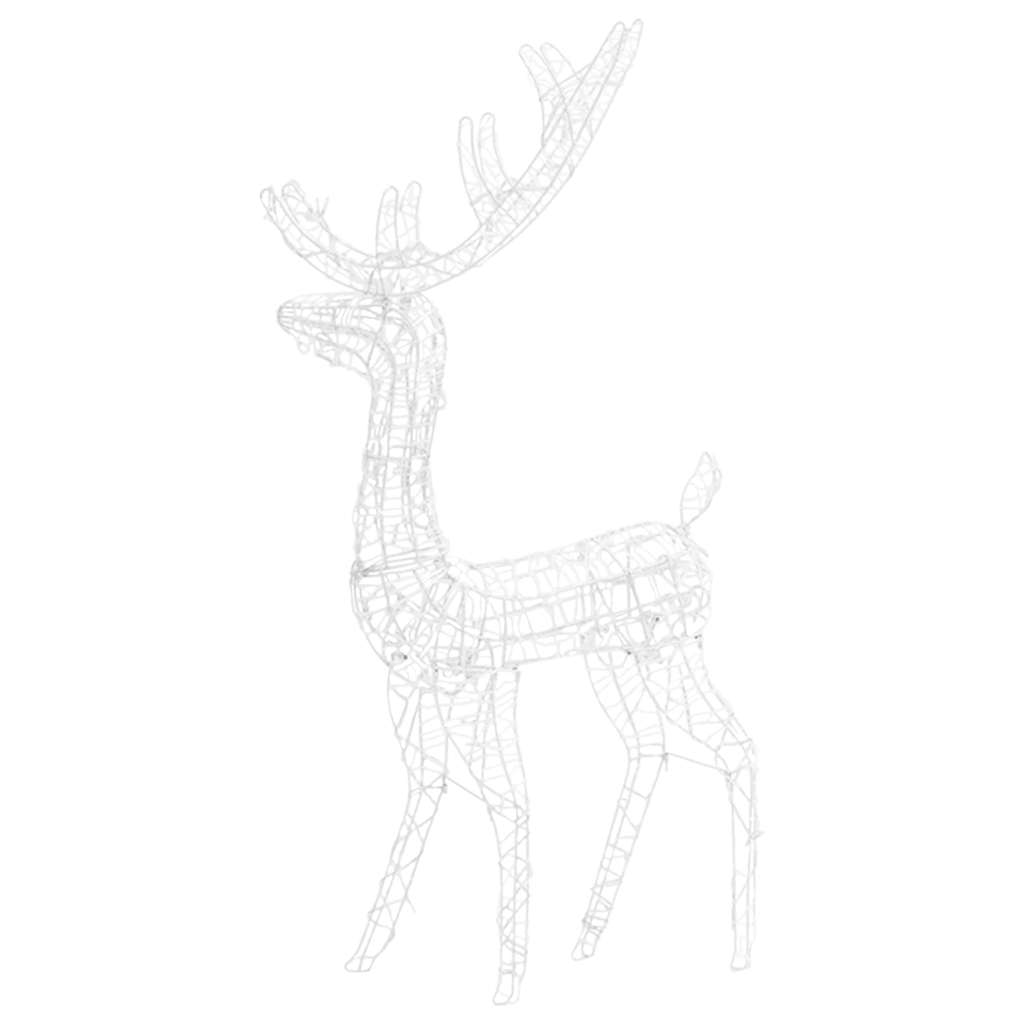 julerensdyr 3 stk. 120 cm akryl flerfarvet