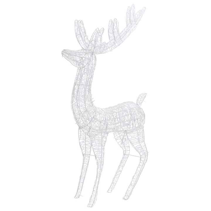 julerensdyr 2 stk. 180 cm 250 LED'er akryl varmt hvidt lys