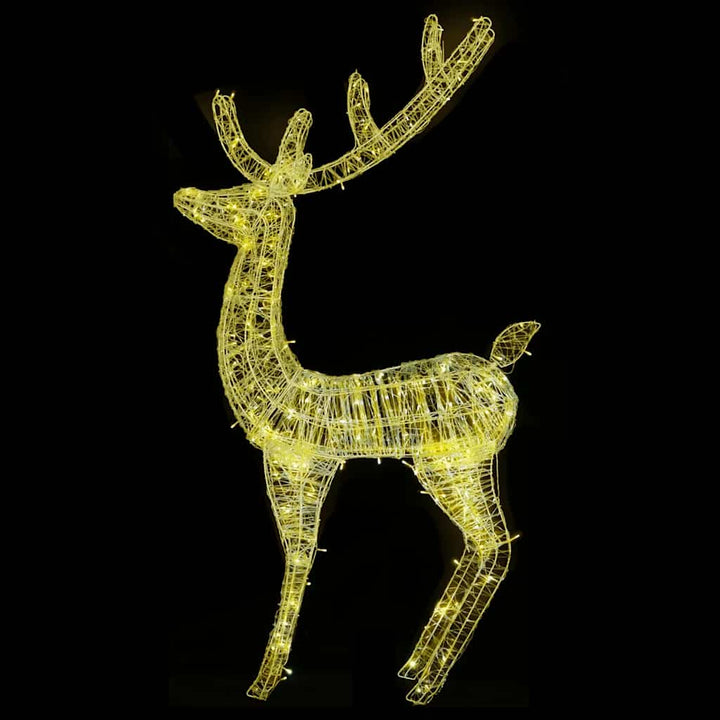 julerensdyr 2 stk. 180 cm 250 LED'er akryl varmt hvidt lys