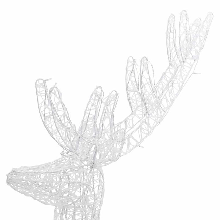 julerensdyr 3 stk. 180 cm 250 LED'er akryl varmt hvidt lys
