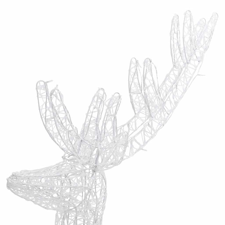 julerensdyr 2 stk. 180 cm 250 LED'er akryl koldt hvidt lys