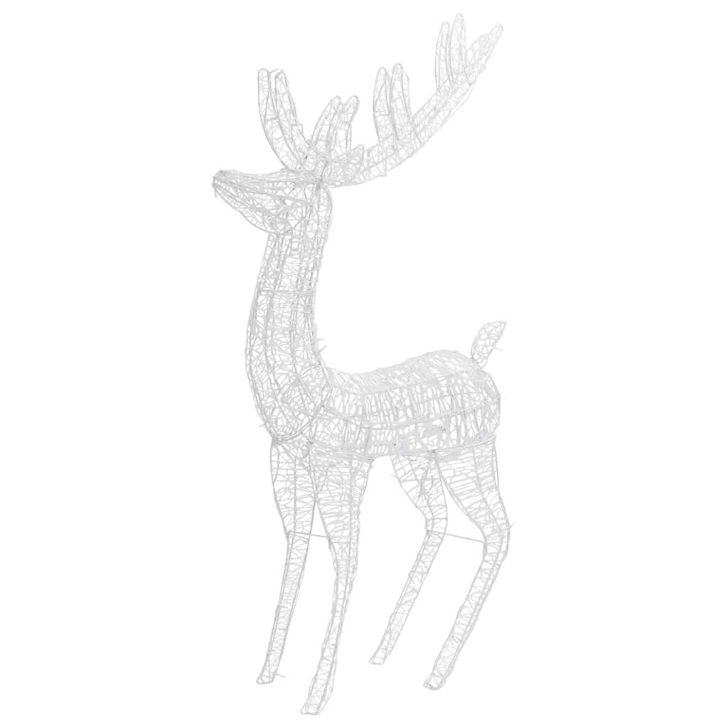 julerensdyr 3 stk. 180 cm 250 LED'er akryl koldt hvidt lys