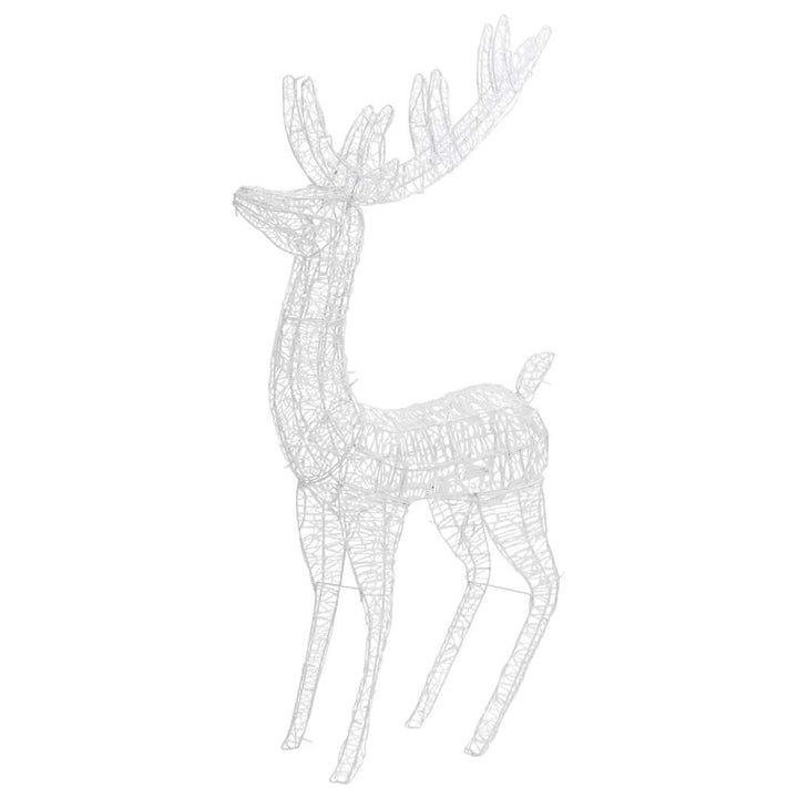 julerensdyr 2 stk. 180 cm 250 LED'er akryl blåt lys
