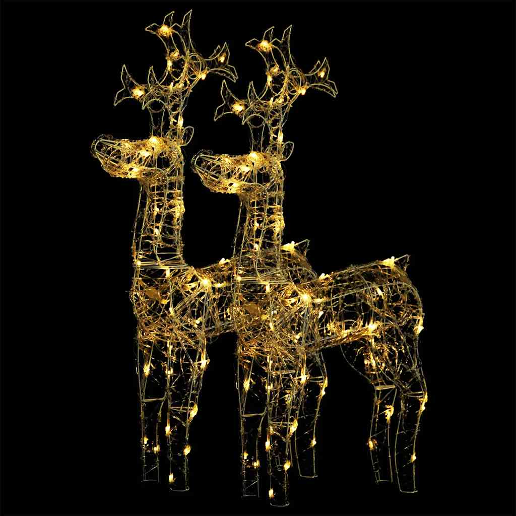 julerensdyr 2 stk. 60x16x100 cm akryl