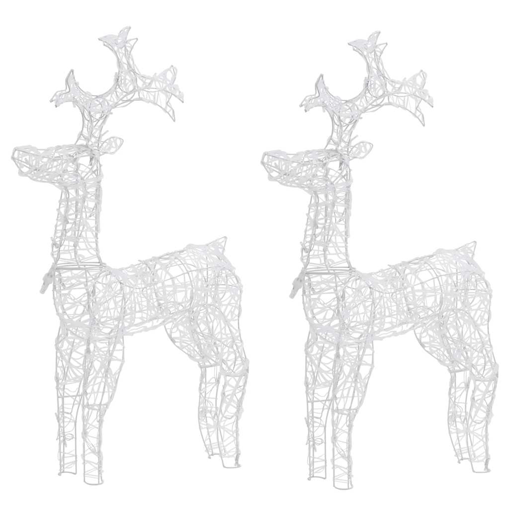 julerensdyr 2 stk. 60x16x100 cm akryl
