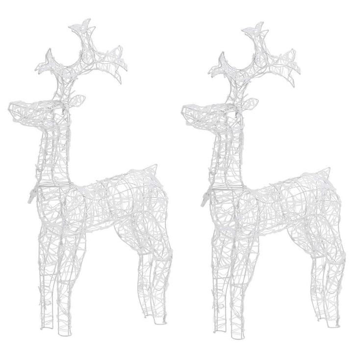 julerensdyr 2 stk. 60x16x100 cm akryl