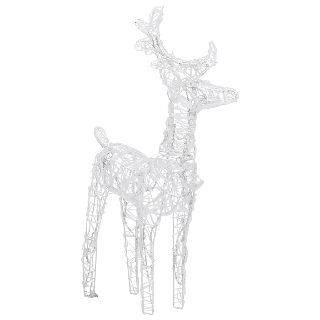 julerensdyr 4 stk. 160 LED'er akryl varmt hvidt lys