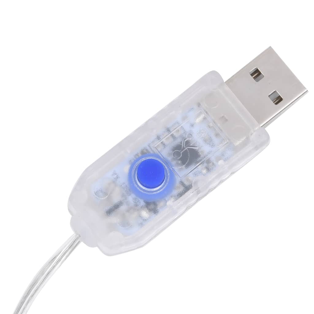 julerensdyr 6 stk. 240 LED'er akryl flerfarvet lys