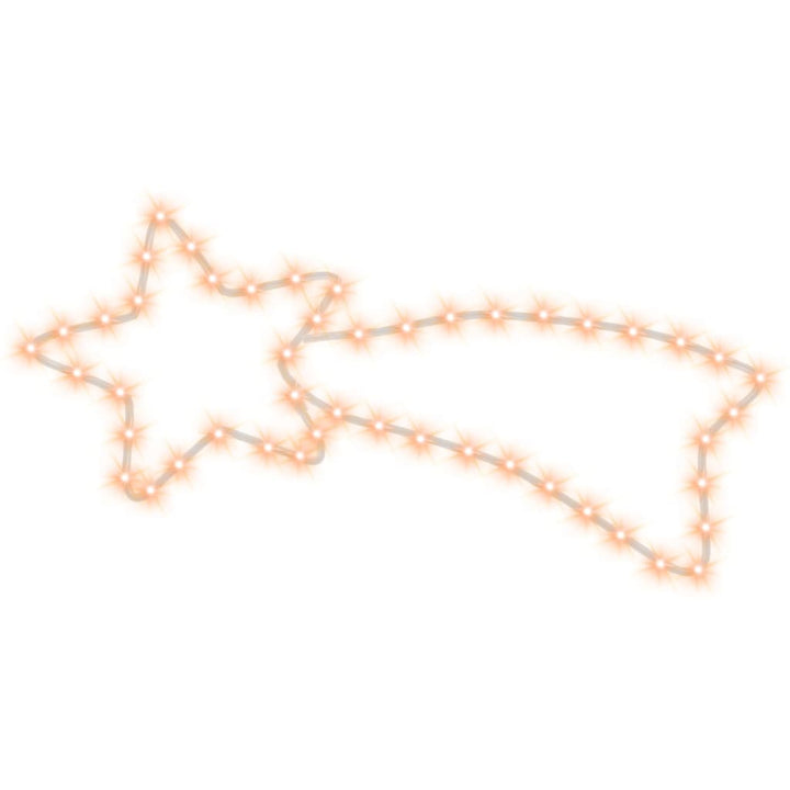 stjerneskud 3 stk. 65x28 cm 48 LED'er varmt hvidt lys