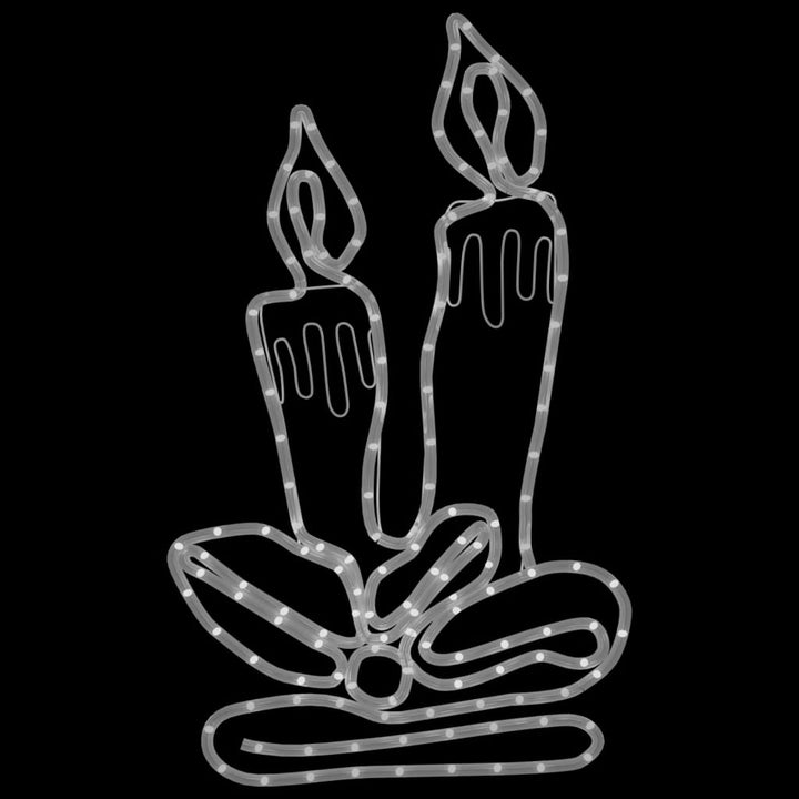 julefigurer 2 stk. 70x42 cm 144 LED'er