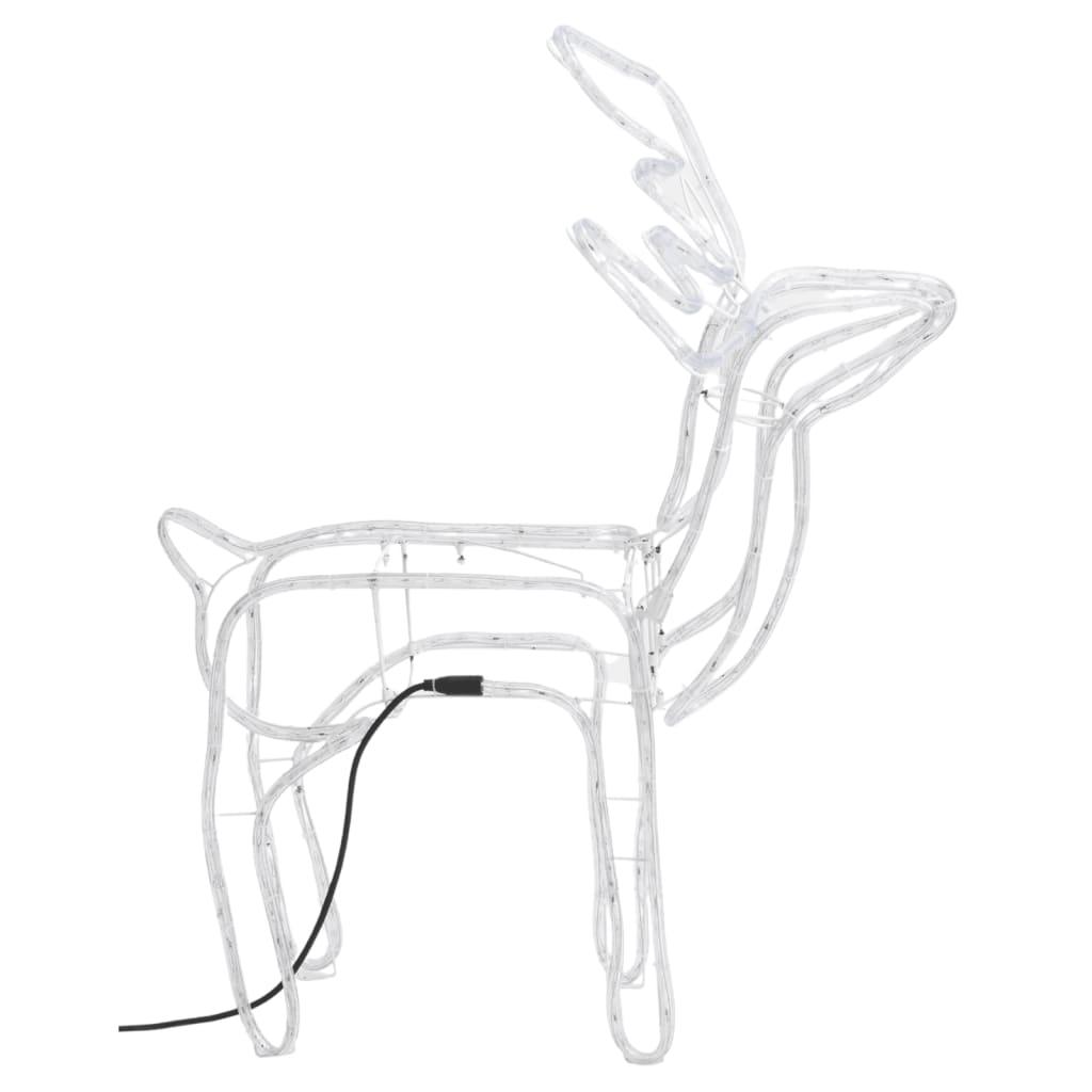 julerensdyr 2 stk. 76x42x87 cm varmt hvidt lys