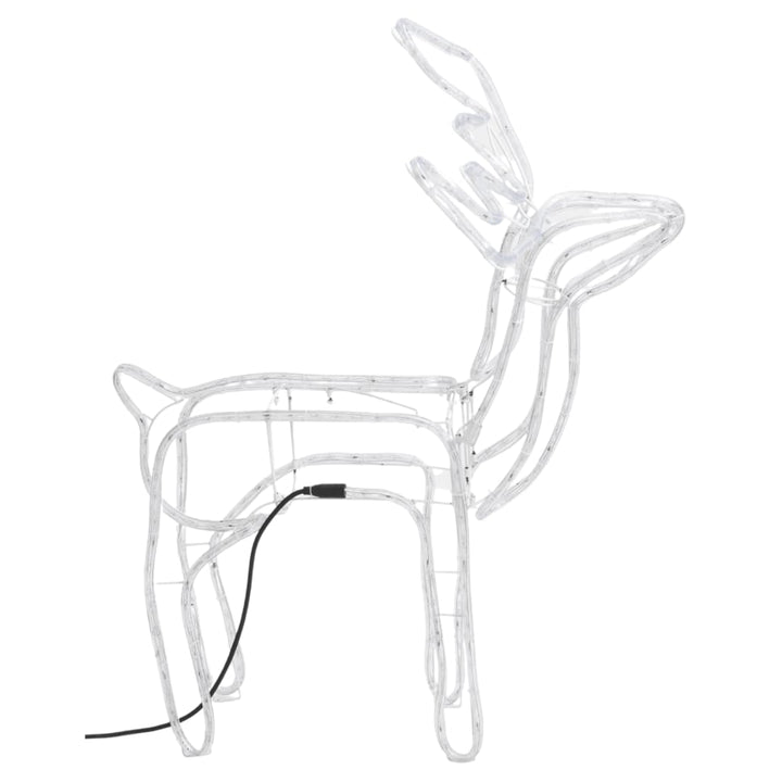 julerensdyr 2 stk. 76x42x87 cm varmt hvidt lys