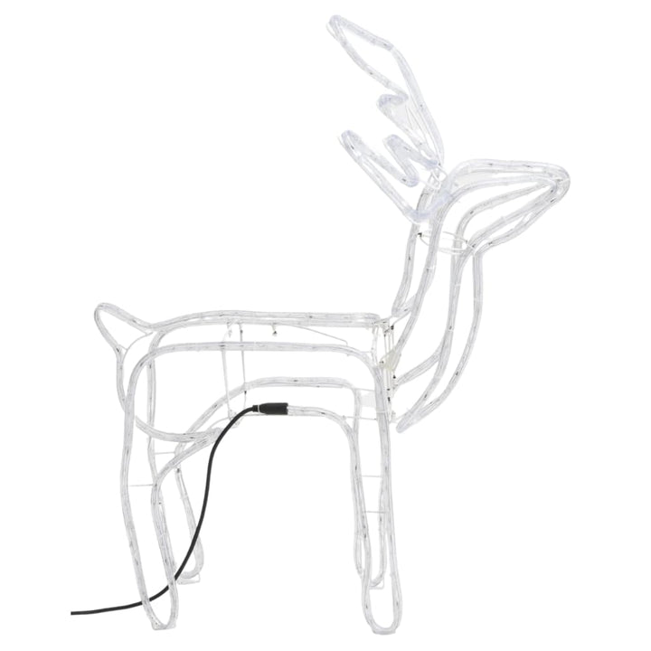 julerensdyr 3 stk. 76x42x87 cm varmt hvidt lys