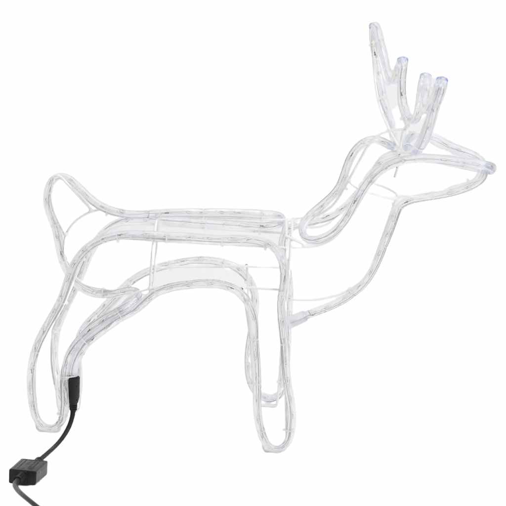 julerensdyr 3 stk. 60x30x60 cm koldt hvidt lys