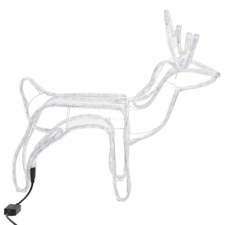 julerensdyr 3 stk. 60x30x60 cm koldt hvidt lys