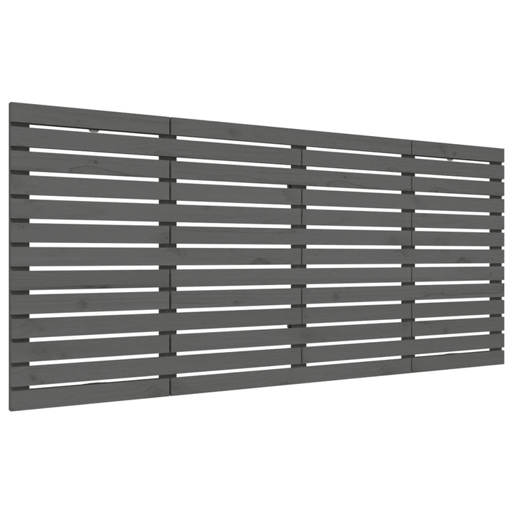 sengegavl 156x3x91,5 cm massivt fyrretræ grå