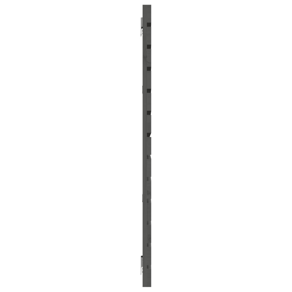 sengegavl 156x3x91,5 cm massivt fyrretræ grå