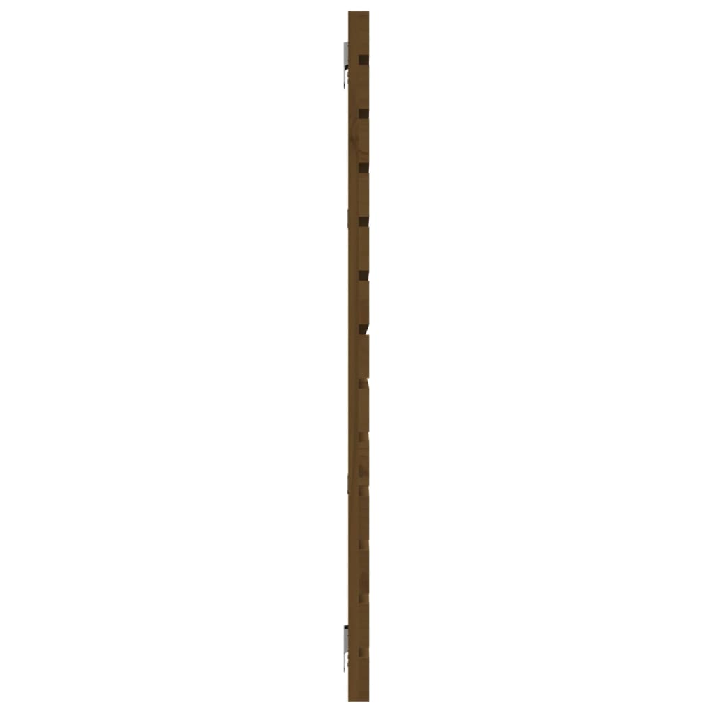 sengegavl 156x3x91,5 cm massivt fyrretræ gyldenbrun
