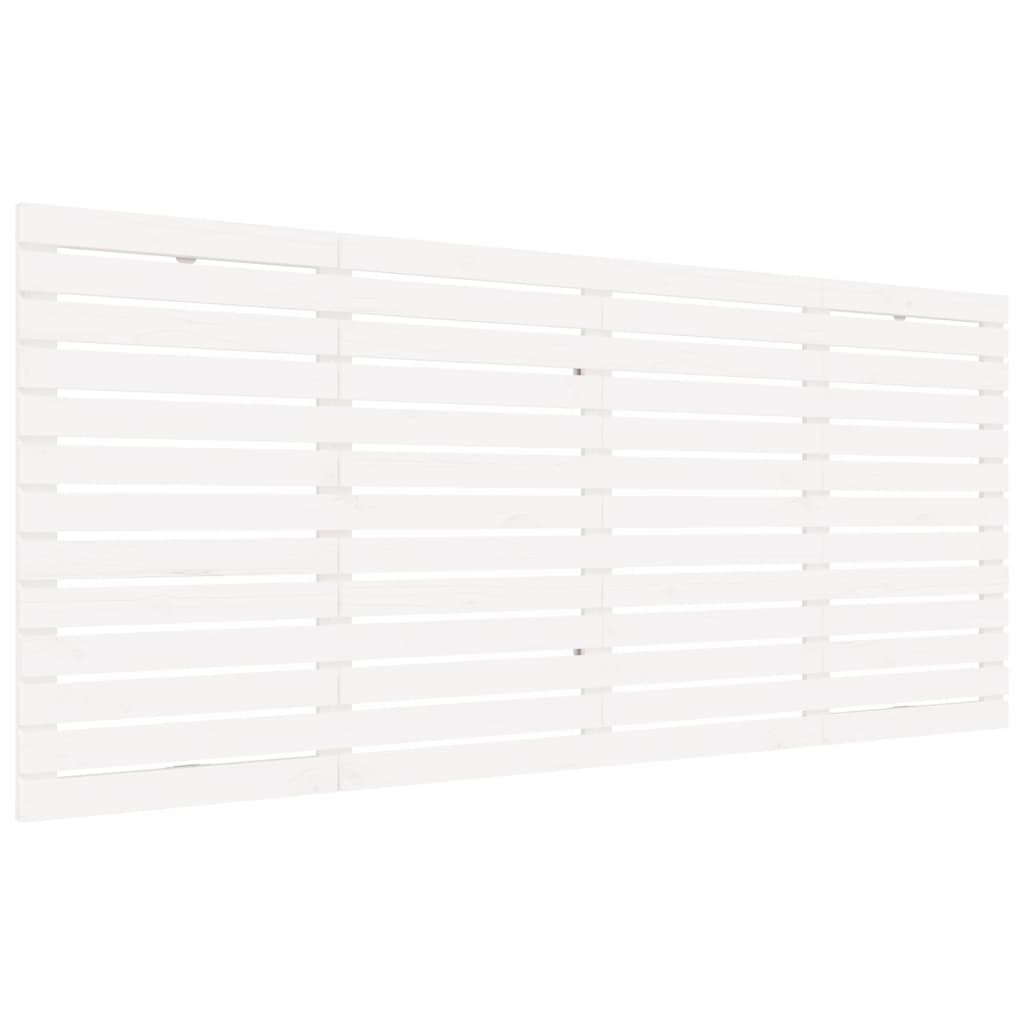 sengegavl 166x3x91,5 cm massivt fyrretræ hvid