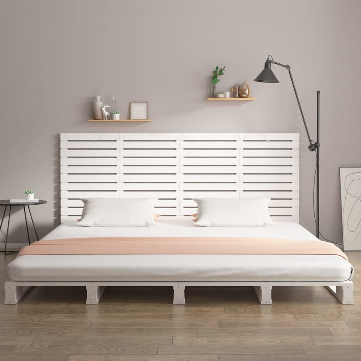 sengegavl 166x3x91,5 cm massivt fyrretræ hvid