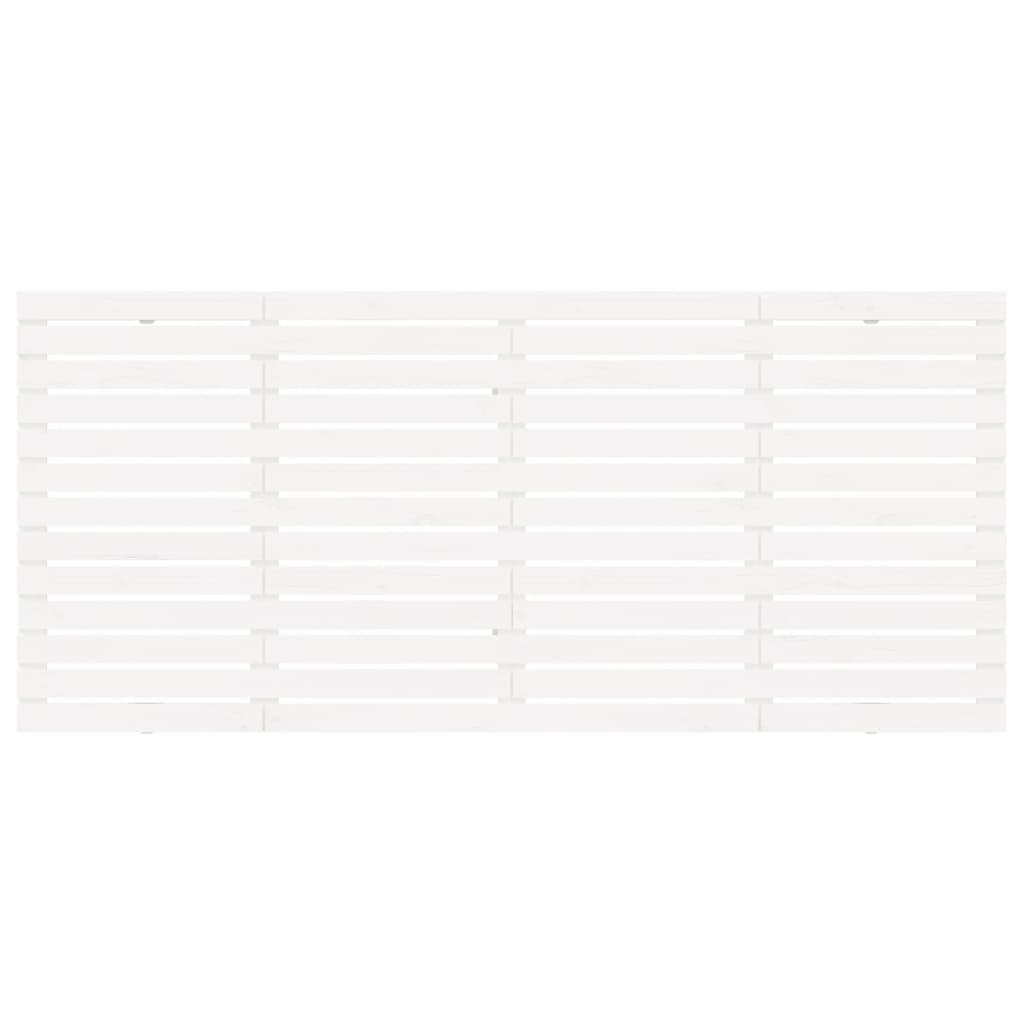 sengegavl 166x3x91,5 cm massivt fyrretræ hvid