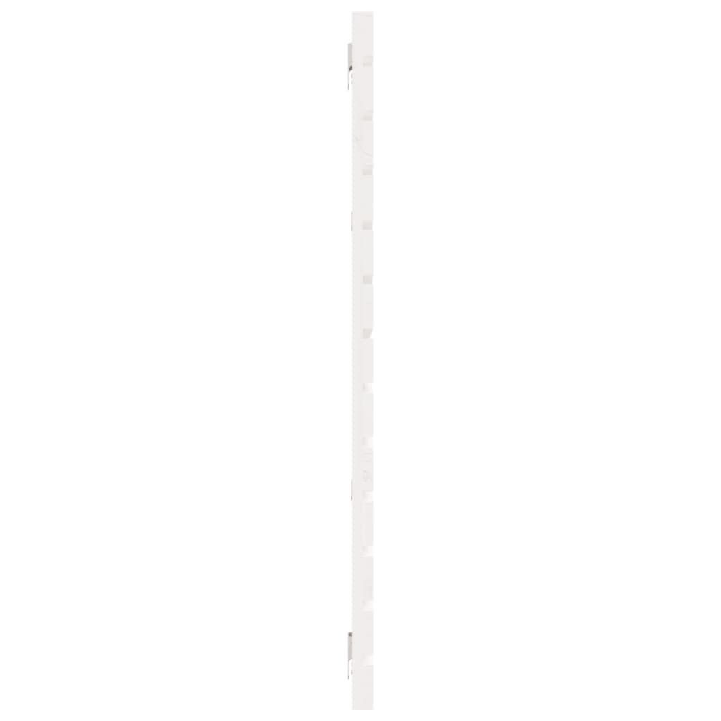 sengegavl 166x3x91,5 cm massivt fyrretræ hvid
