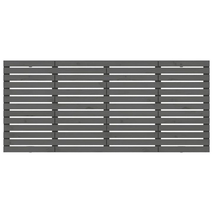 sengegavl 166x3x91,5 cm massivt fyrretræ grå