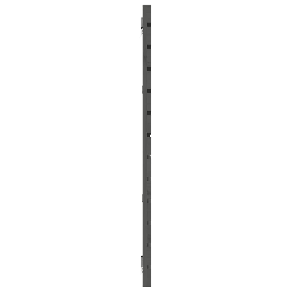 sengegavl 166x3x91,5 cm massivt fyrretræ grå