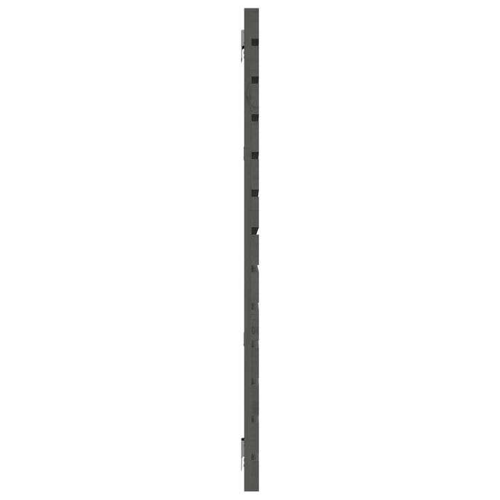sengegavl 166x3x91,5 cm massivt fyrretræ grå