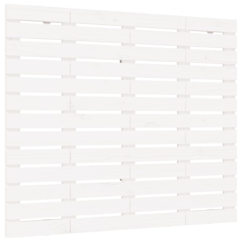 sengegavl 141x3x91,5 cm massivt fyrretræ hvid