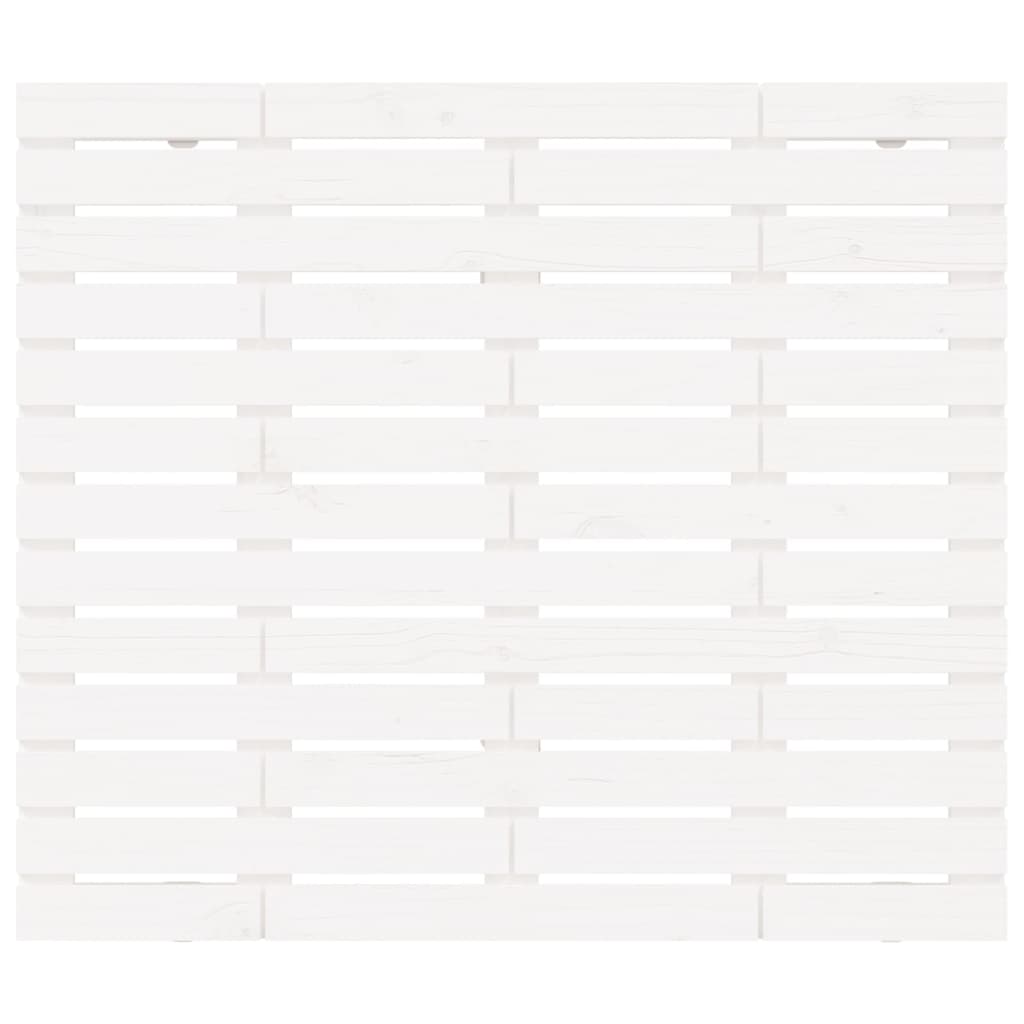 sengegavl 141x3x91,5 cm massivt fyrretræ hvid