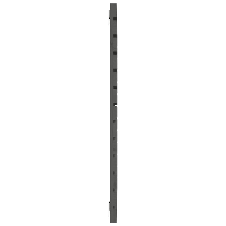 sengegavl 141x3x91,5 cm massivt fyrretræ grå