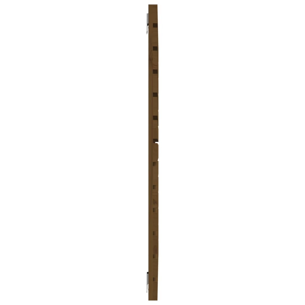 sengegavl 141x3x91,5 cm massivt fyrretræ gyldenbrun