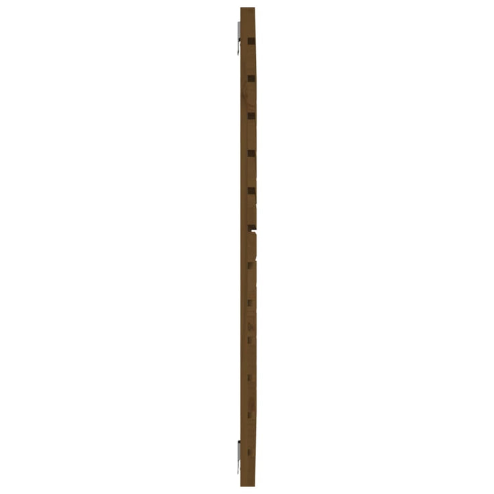 sengegavl 141x3x91,5 cm massivt fyrretræ gyldenbrun