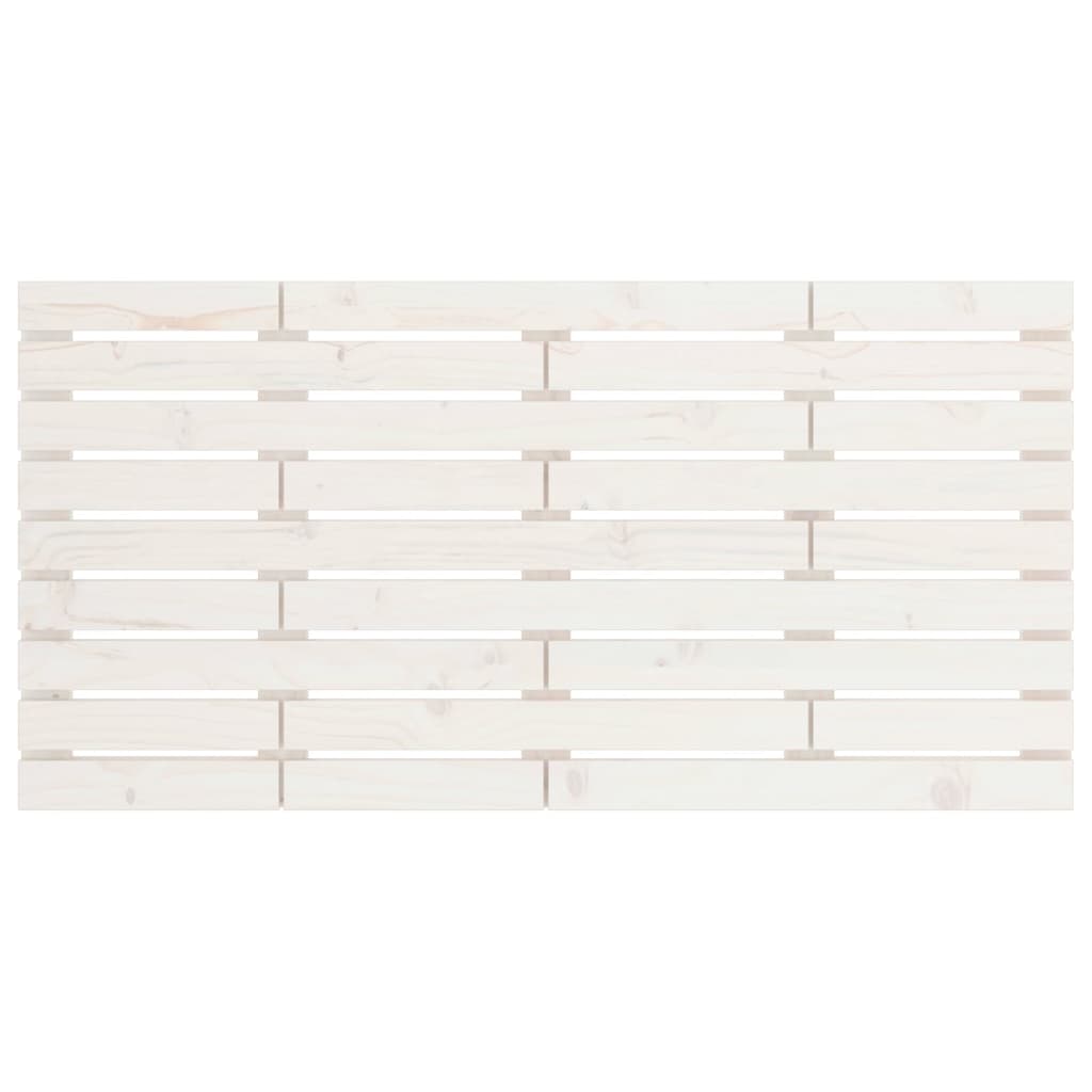 sengegavl 156x3x63 cm massivt fyrretræ hvid