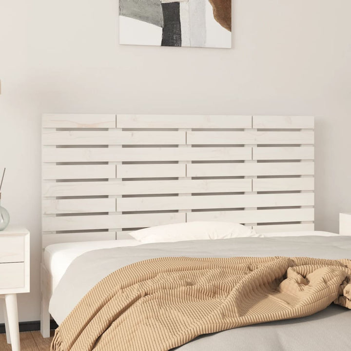 sengegavl 156x3x63 cm massivt fyrretræ hvid