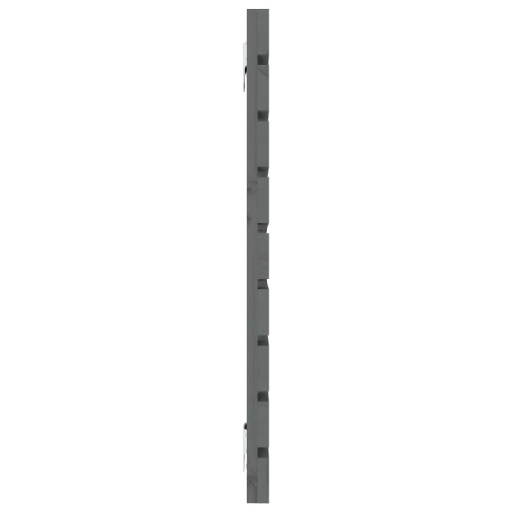 sengegavl 156x3x63 cm massivt fyrretræ grå