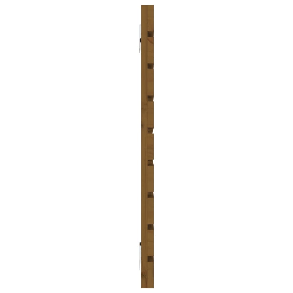 sengegavl 156x3x63 cm massivt fyrretræ gyldenbrun