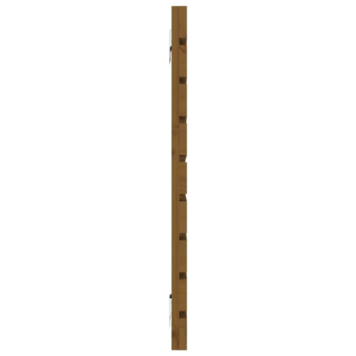 sengegavl 156x3x63 cm massivt fyrretræ gyldenbrun