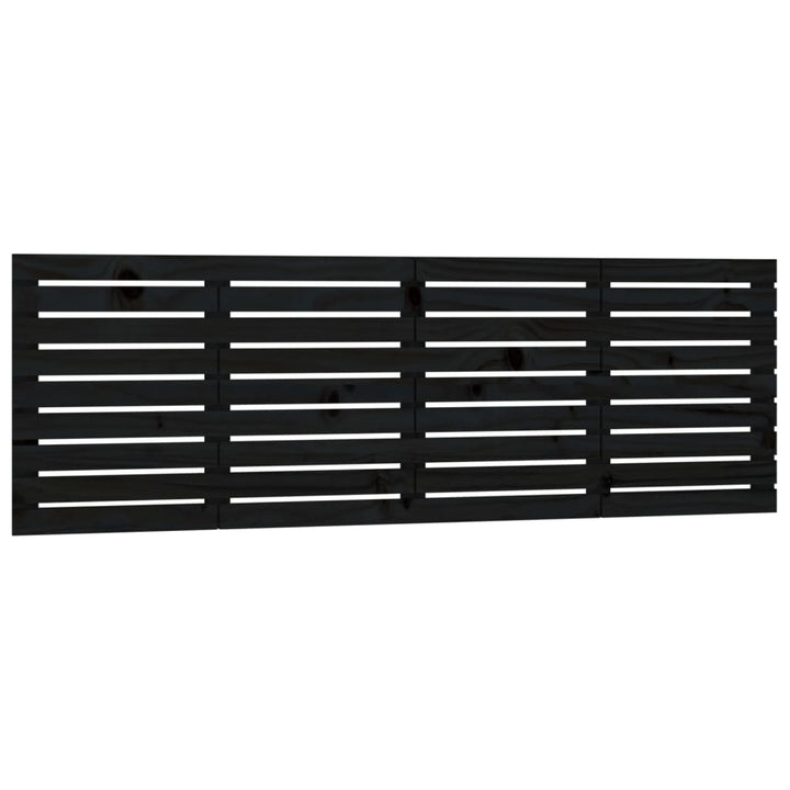 sengegavl 166x3x63 cm massivt fyrretræ sort