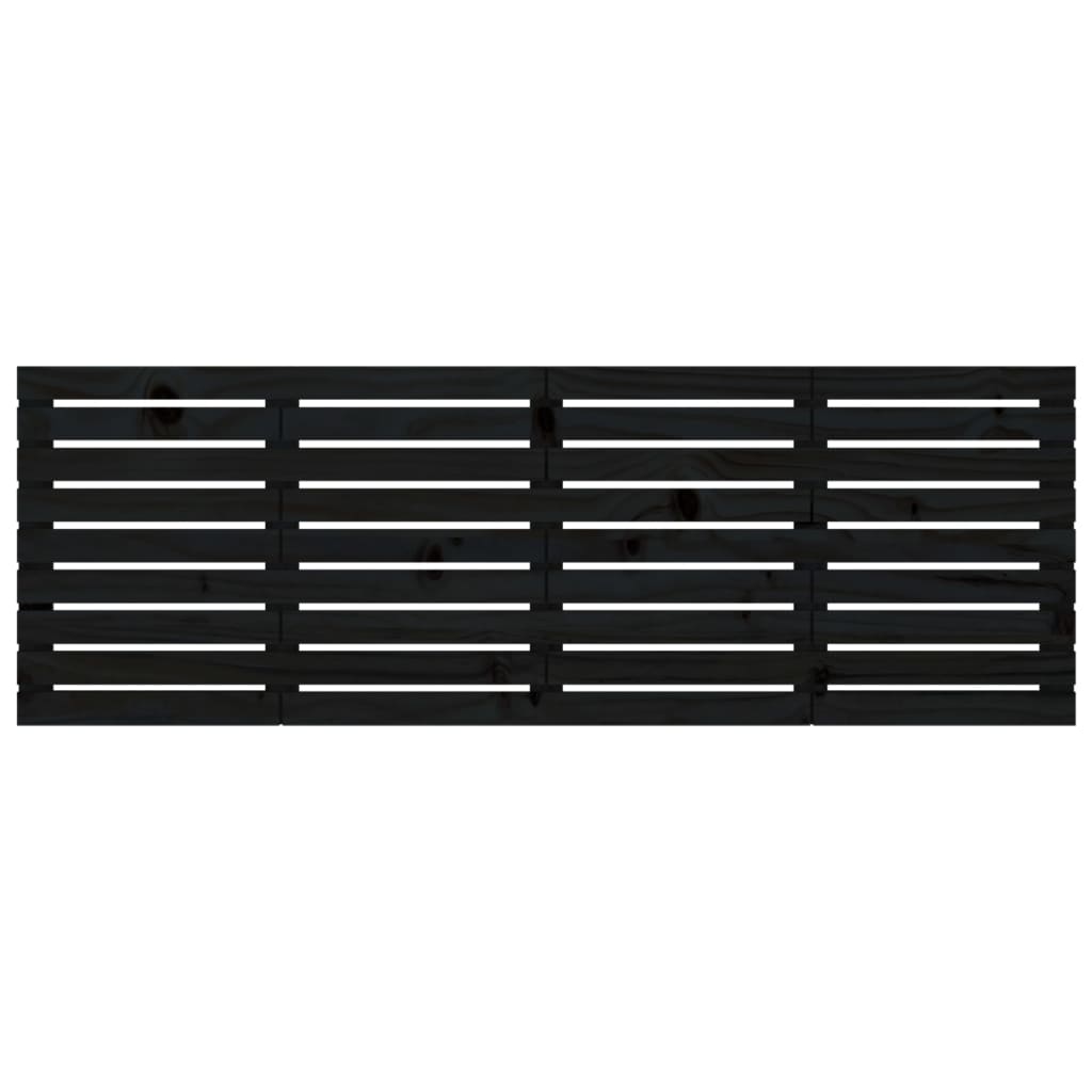 sengegavl 166x3x63 cm massivt fyrretræ sort