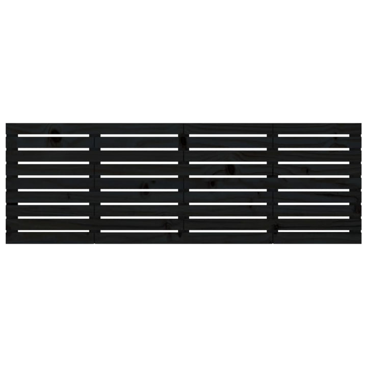 sengegavl 166x3x63 cm massivt fyrretræ sort