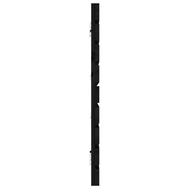 sengegavl 166x3x63 cm massivt fyrretræ sort
