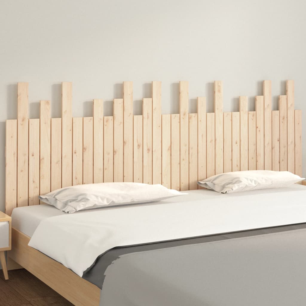 sengegavl 204x3x80 cm massivt fyrretræ